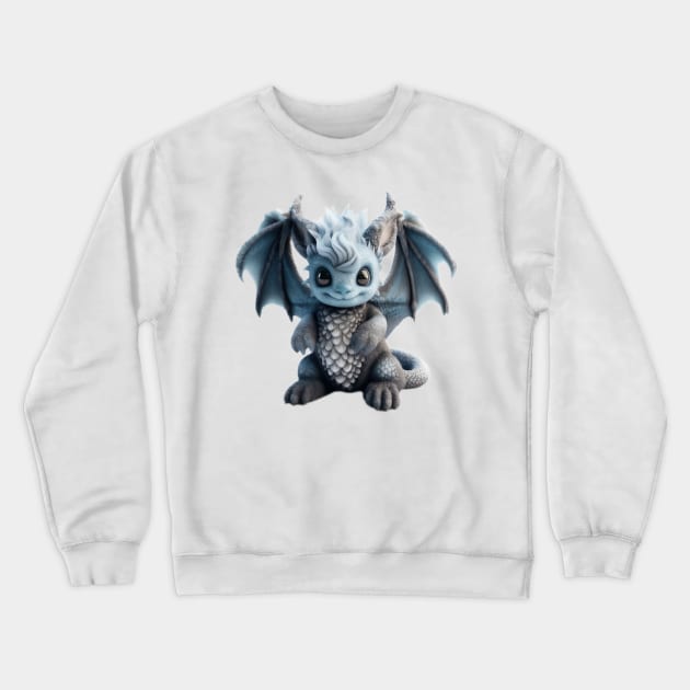 The cutest baby storm dragon Crewneck Sweatshirt by Cuteopia Gallery